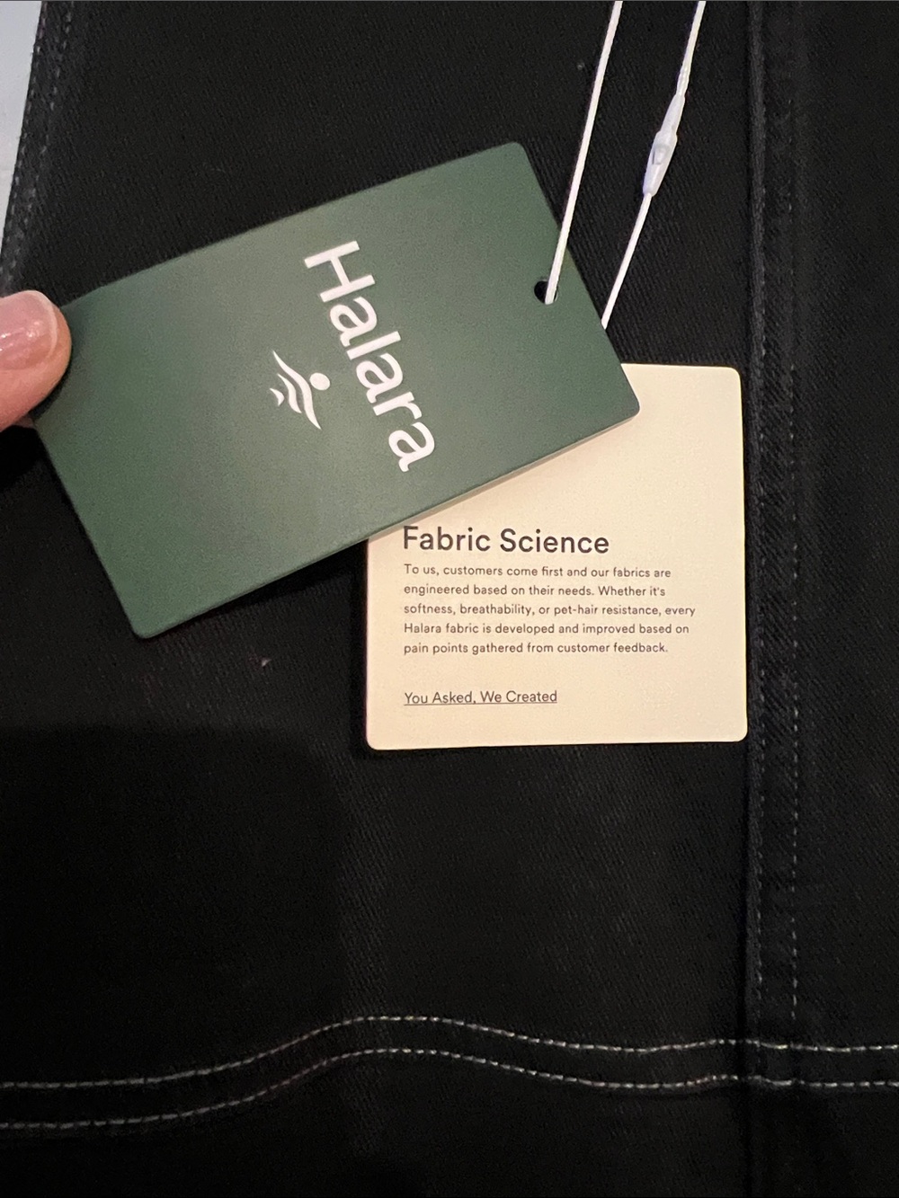HALARA Black Flex Denim Jumpsuit with Pockets - Picture 5 of 7